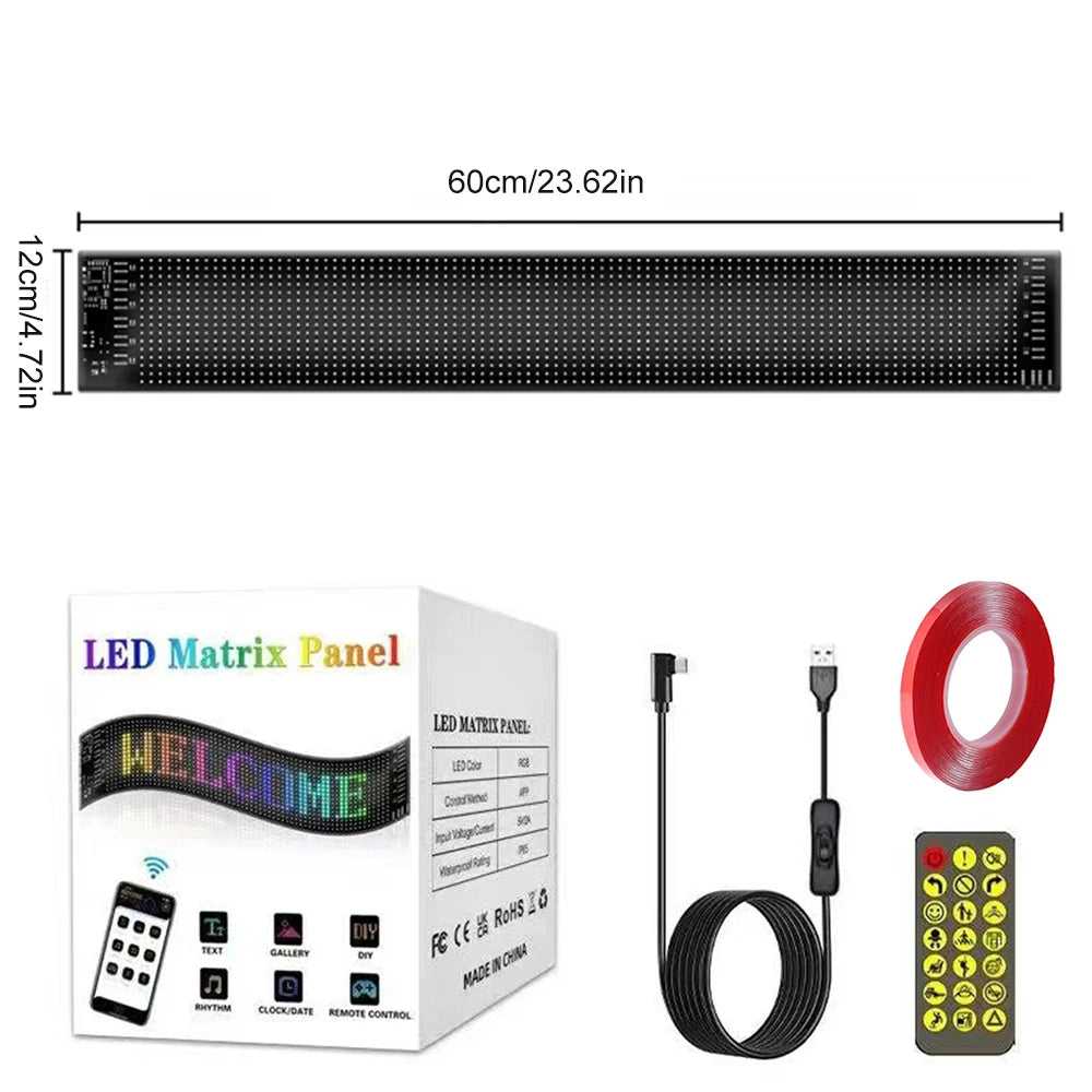 Programmable LED Truck Sign with Remote Control for Custom Ads