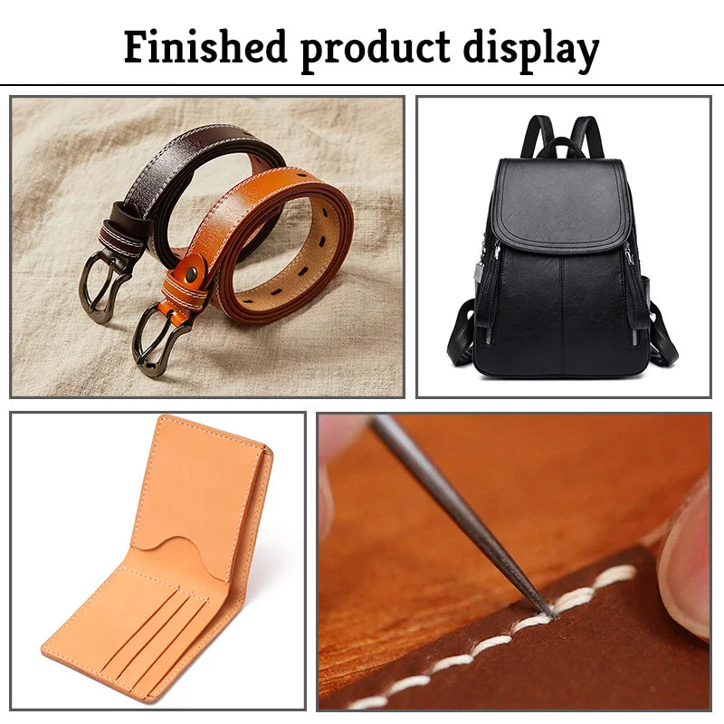 DIY Wooden Handle Awl Tool for Leather Craft and Repairs