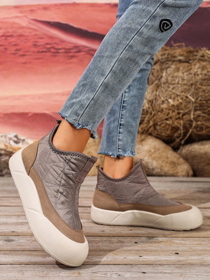 Cozy Fleece-Lined Snow Boots for Women - Non-Slip Comfort