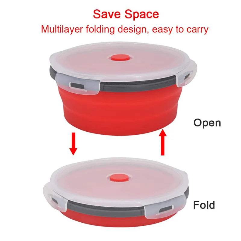HookUpCo. Collapsible Silicone Food Storage Containers