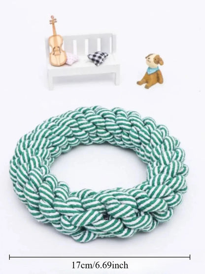 HookUpCo. Durable Dog Rope Toy for Chewing