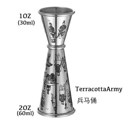 Japanese Stainless Steel Jigger 1oz/2oz