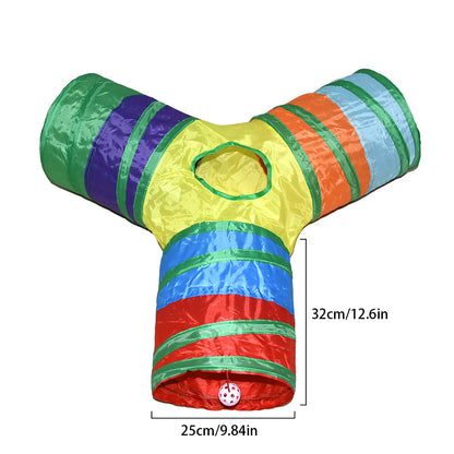 HookUpCo. Collapsible Cat Tunnel for Playtime Fun