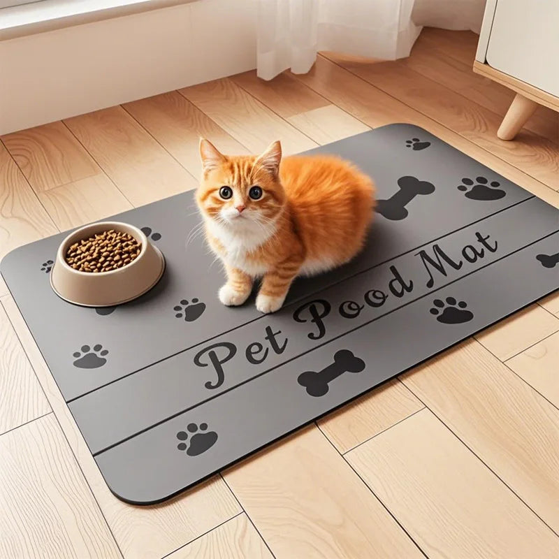 HookUpCo. Heavy Duty Pet Feeding Mat, Waterproof