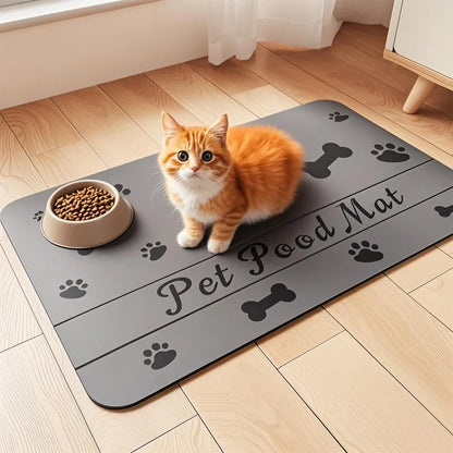 HookUpCo. Heavy Duty Pet Feeding Mat, Waterproof