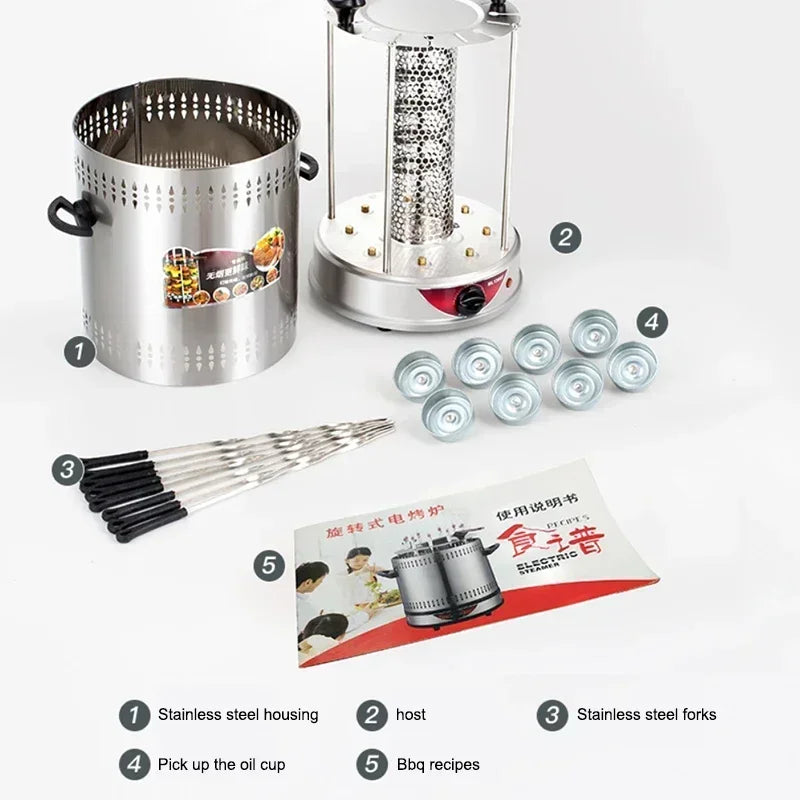 HookUpCo. Smokeless Indoor Grill