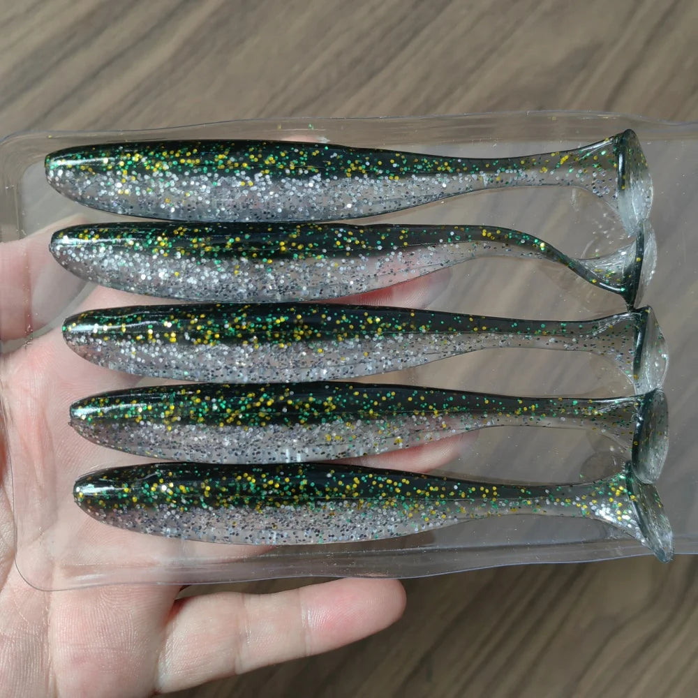 HookUpCo. 5pcs T-Tail Swimbait for Fishing