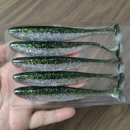 HookUpCo. 5pcs T-Tail Swimbait for Fishing