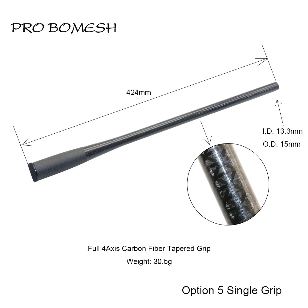 HookUpCo. Carbon Fiber Taper Grip Fishing Handle - HookUpCo.