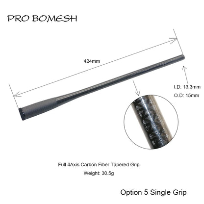 HookUpCo. Carbon Fiber Taper Grip Fishing Handle - HookUpCo.