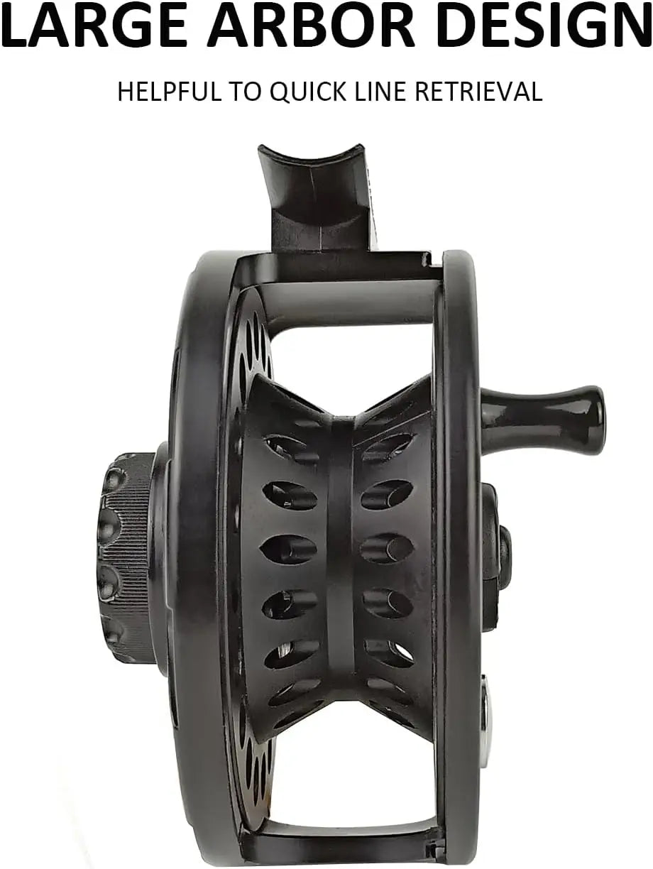 HookUpCo. Classic Graphite Fly Reel, Large Arbor - HookUpCo.