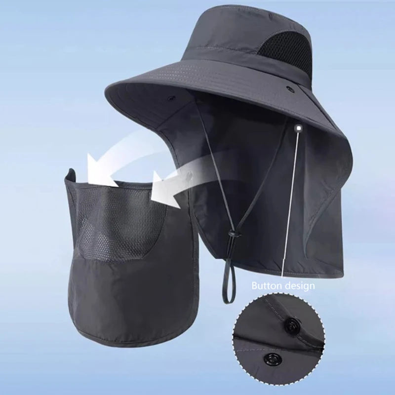 UV Protection Summer Bucket Hat for Outdoor Activities