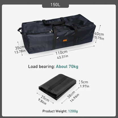 HookUpCo. 100L Large Capacity Camping Tools Storage Bag