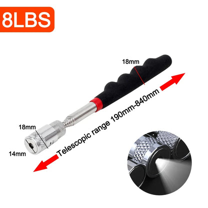 Telescopic Magnetic Pickup Tool for Nuts and Bolts