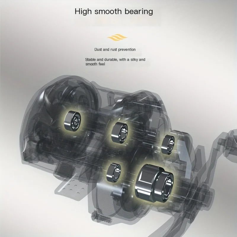HookUpCo. Baitcasting Reel with 7.2:1 Gear Ratio - HookUpCo.