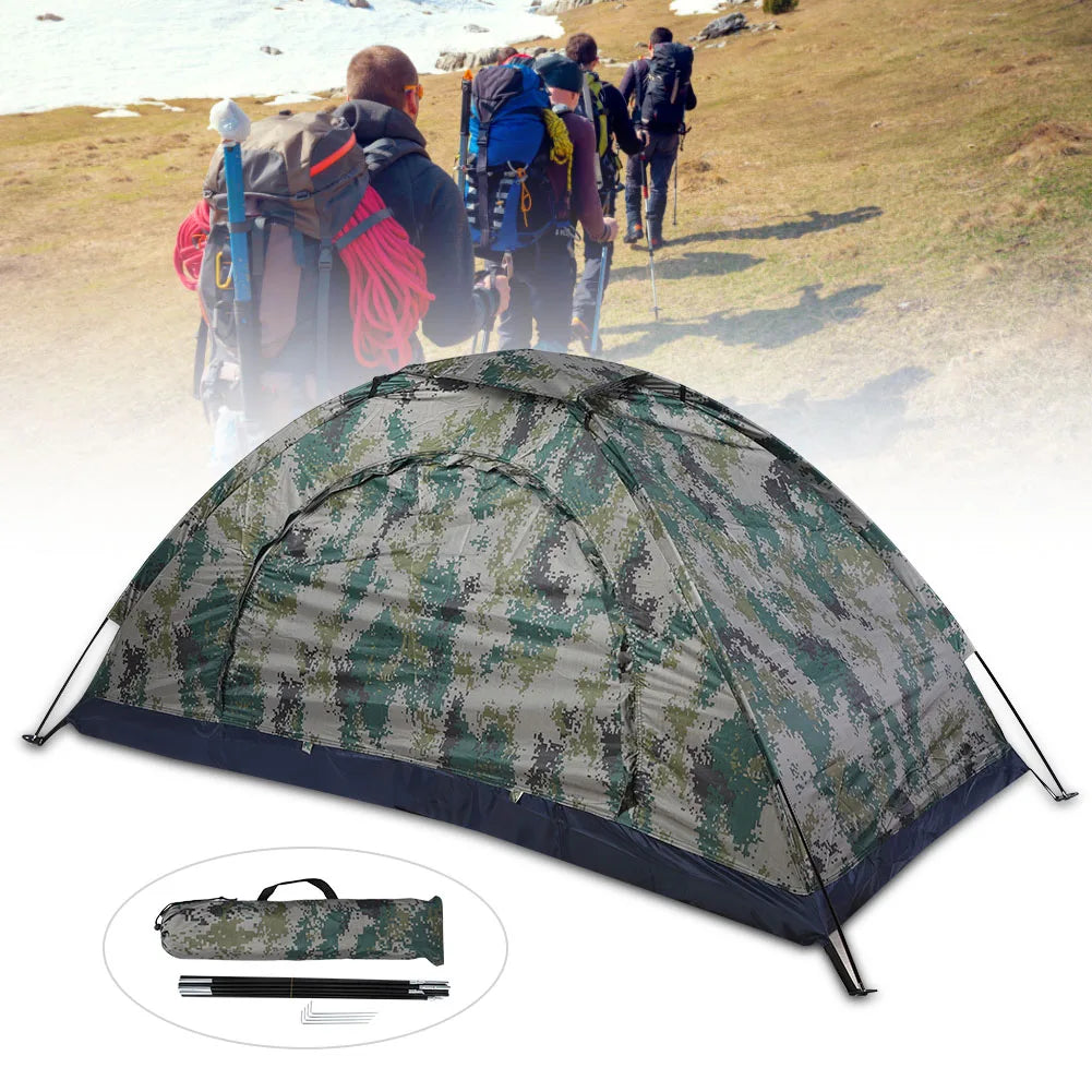 HookUpCo. Windproof Camouflage Camping Tent - HookUpCo.