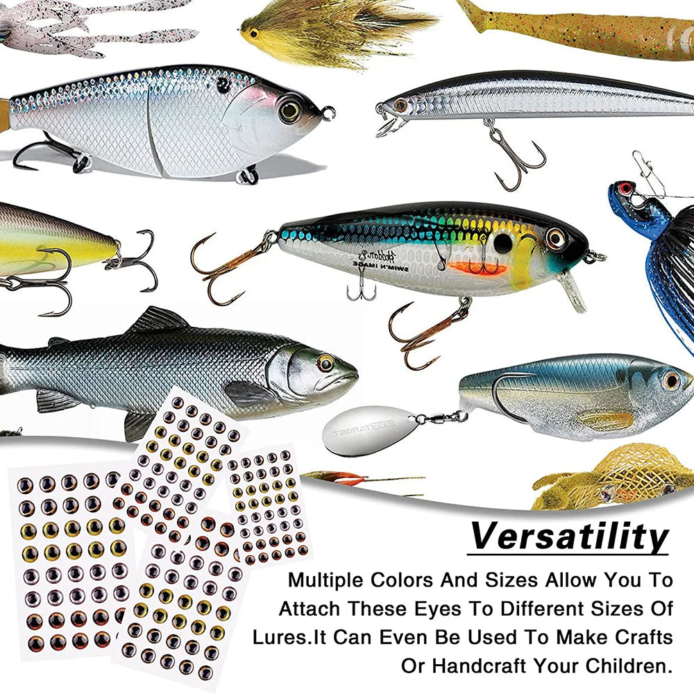 Realistic 4D Fishing Eyes Set for Lures - HookUpCo.