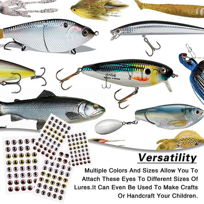 Realistic 4D Fishing Eyes Set for Lures - HookUpCo.