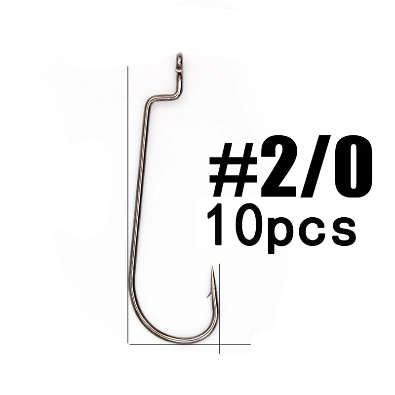 HookUpCo. 10-Pack Super Lock Fishing Hooks - HookUpCo.