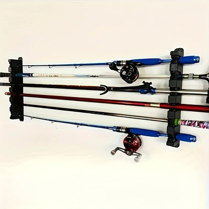 HookUpCo. Wall-Mounted Fishing Rod Storage Rack - HookUpCo.