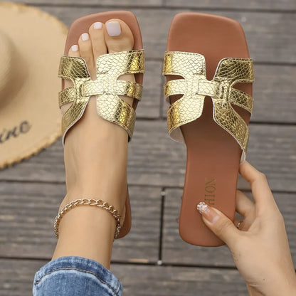Lightweight Women's Open-Toe Casual Slippers for Summer