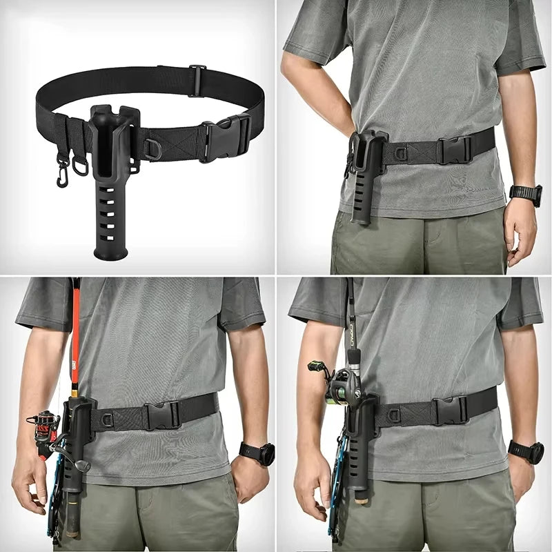 HookUpCo. Adjustable Fishing Rod Belt Holder - HookUpCo.