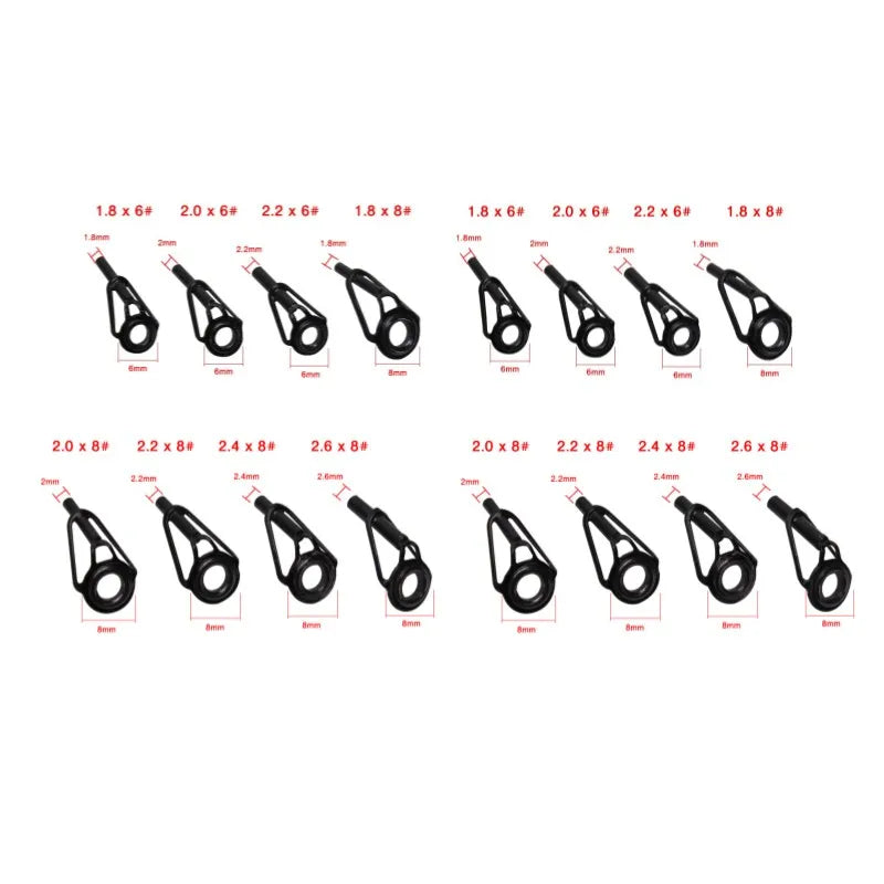 HookUpCo. Black Tip Guide for Fishing Rods - HookUpCo.