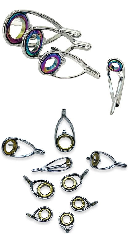 Stainless Steel Fishing Rod Repair Kit - 5 Sets - HookUpCo.
