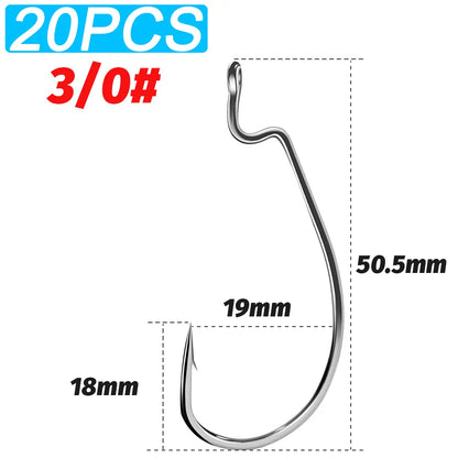 HookUpCo. Wide Gap Bass Hooks - HookUpCo.