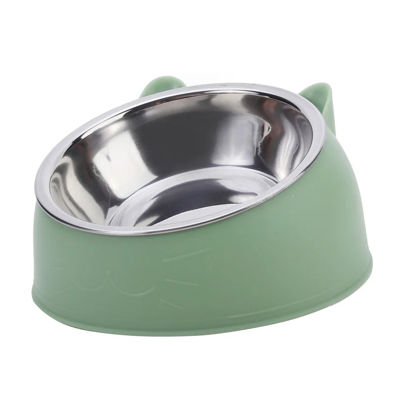 Creative Stainless Steel Pet Feeding Bowls for Cats & Dogs