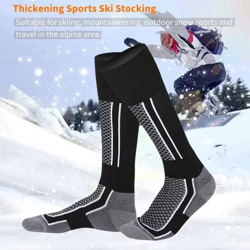 Thick Winter Ski Socks for Outdoor Sports - Anti-Cold Comfort