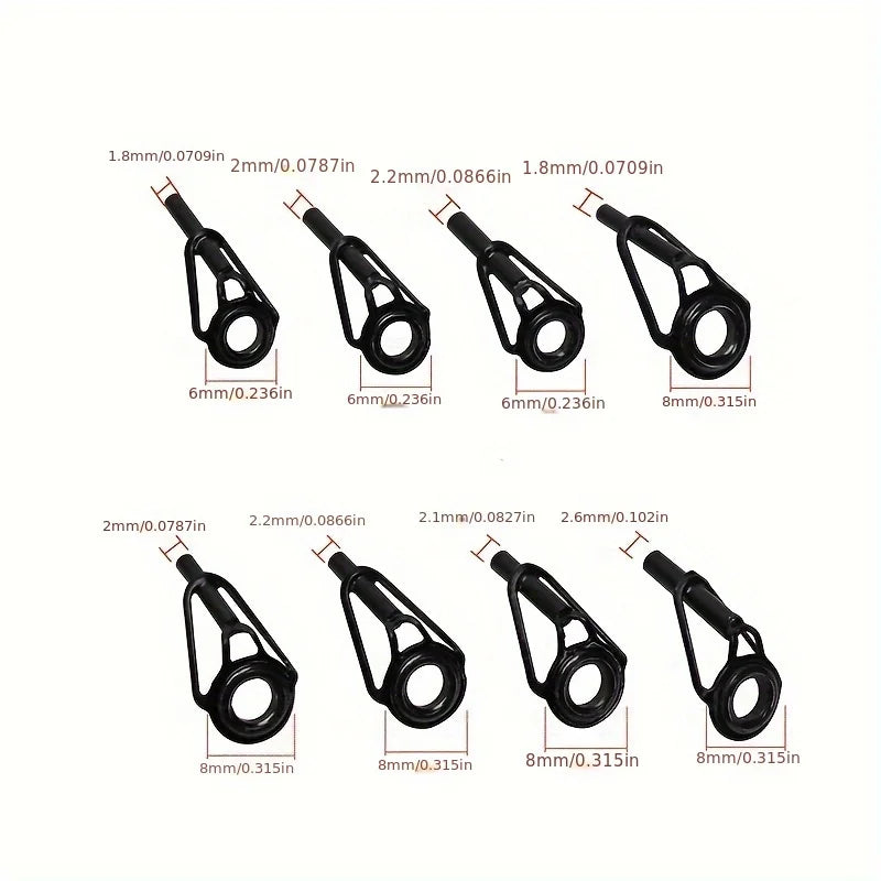 HookUpCo. Black Tip Guide for Fishing Rods - HookUpCo.