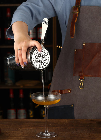 HookUpCo. Stainless Steel Cocktail Strainer