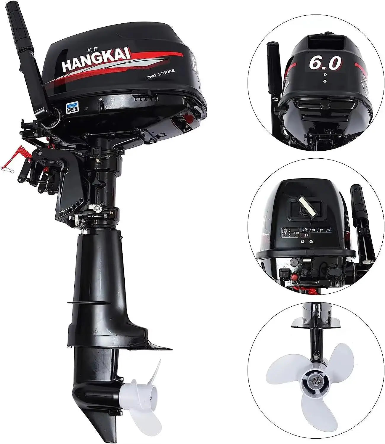2025 Hangkai 6HP Outboard Motor for Boats -HookUpCo. Deal