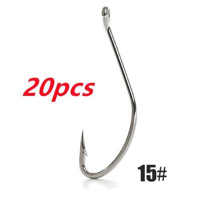 HookUpCo. Premium 20pcs Saltwater Fishing Hooks - HookUpCo.