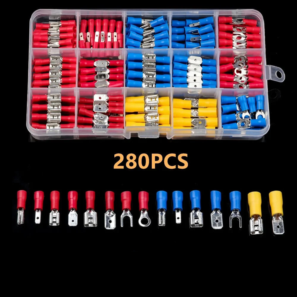 HookUpCo. 480PCS Insulated Wire Connector Kit with Terminals