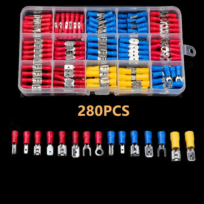 HookUpCo. 480PCS Insulated Wire Connector Kit with Terminals