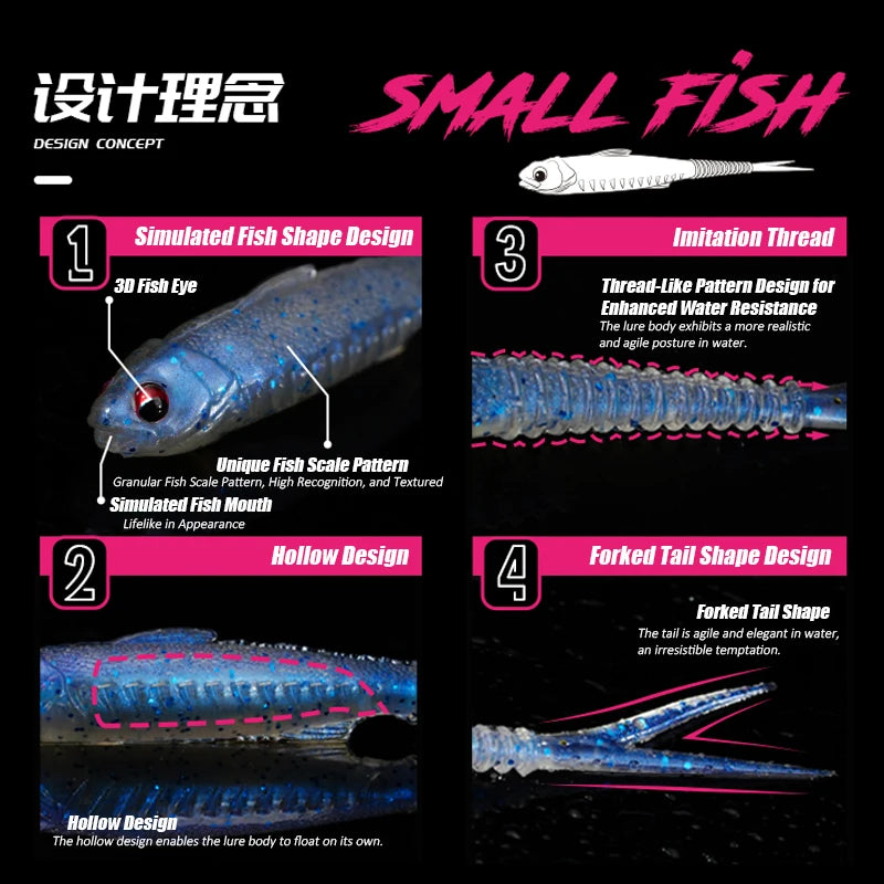 HookUpCo. Realistic Floating Fishing Lures - HookUpCo.