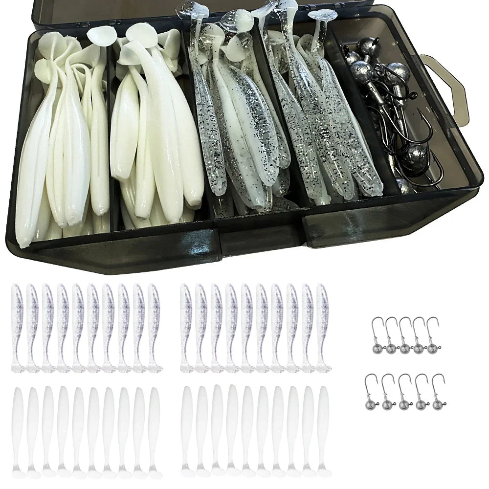 HookUpCo. 50PCS Metal Jig Bait Fishing Lure Kit - HookUpCo.
