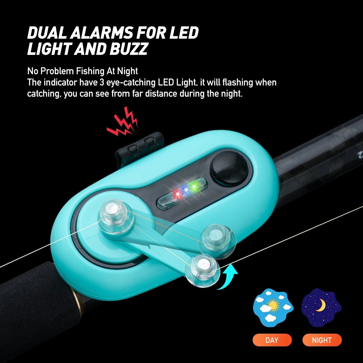 HookUpCo. Electronic Fishing Alarm for Bait Alerts - HookUpCo.