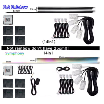 HookUpCo. RGB LED Car Ambient Light Kit - HookUpCo.