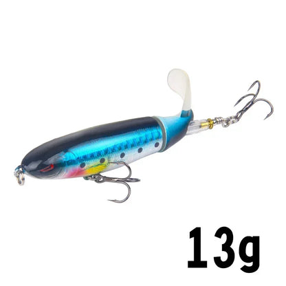 HookUpCo. Topwater Fishing Lure with Rotating Tail
