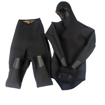 Hisea Men's Camouflage Wetsuits 3.5mm CR Triathlon CR Smooth Skin YAMAMOTO Hunter Open Cell Smooth Skin Neoprene Diving Suit