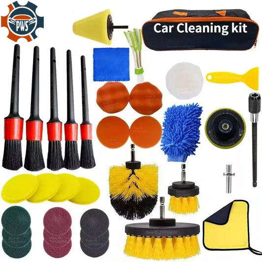 Car Detailing Brush Set and Tools