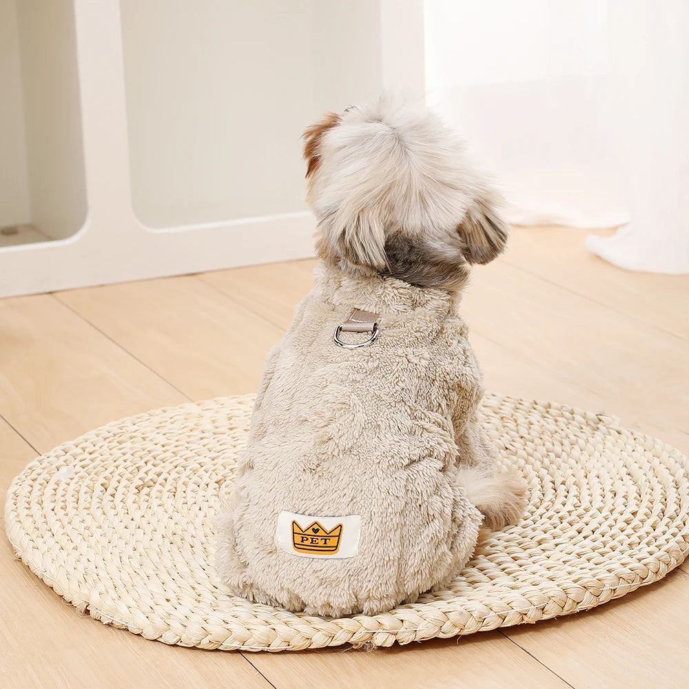 HookUpCo. Cozy Fleece Jumpsuit for Dogs
