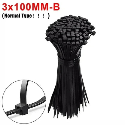 Reusable Nylon Cable Ties 500PCS