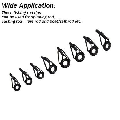 Stainless Steel Fishing Rod Guide Eye Rings Set - HookUpCo.
