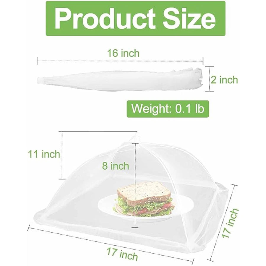 Large Mesh Food Cover Set - 6 Pcs
