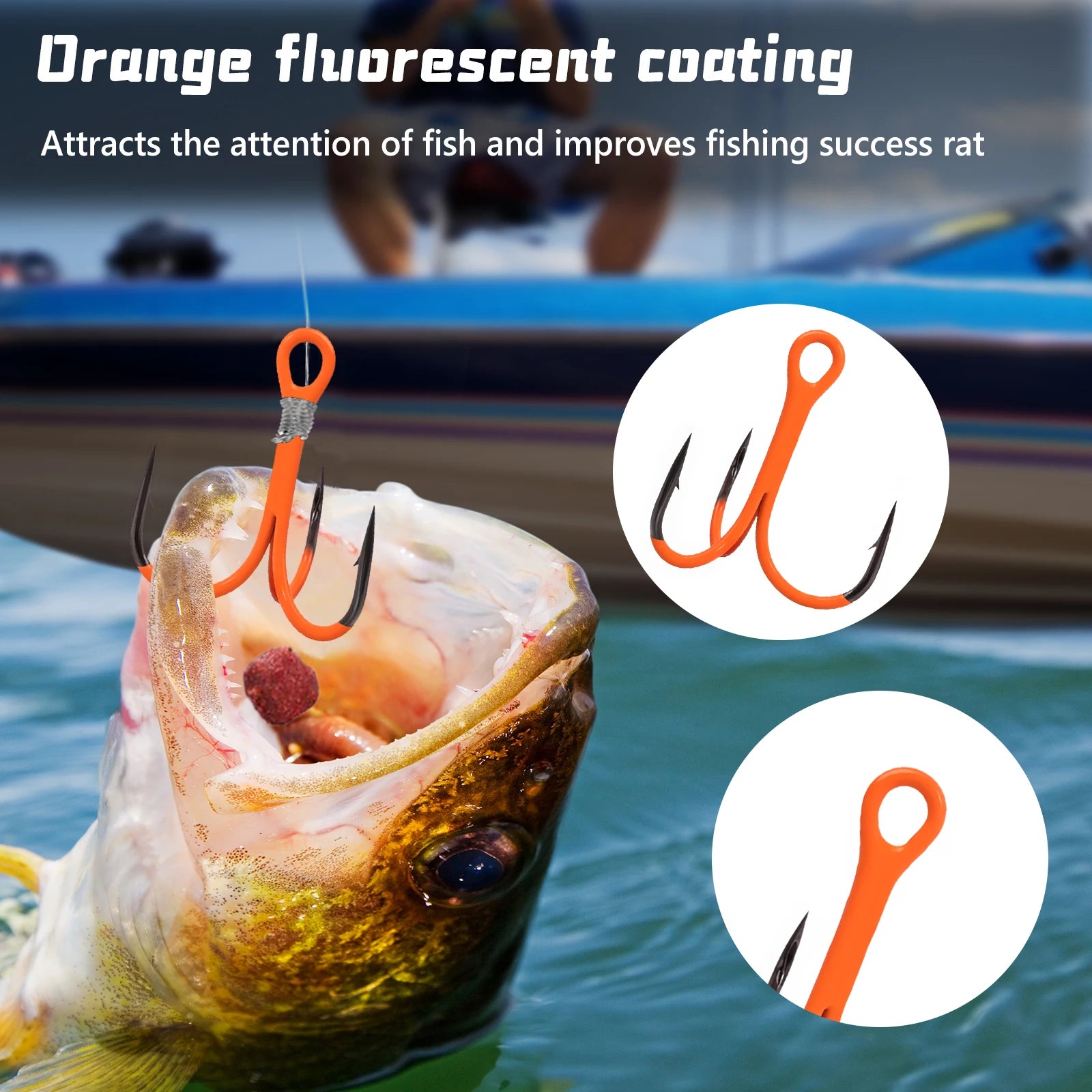 HookUpCo. 10Pcs Strong Treble Hooks for Fishing - HookUpCo.