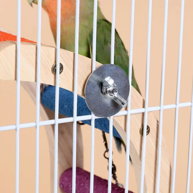 HookUpCo. Wooden Bird Climbing Ladder Toy